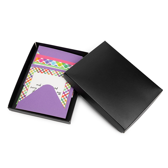 Kraft Gift Boxes Matt Black 11.4x1.6x15.2cm