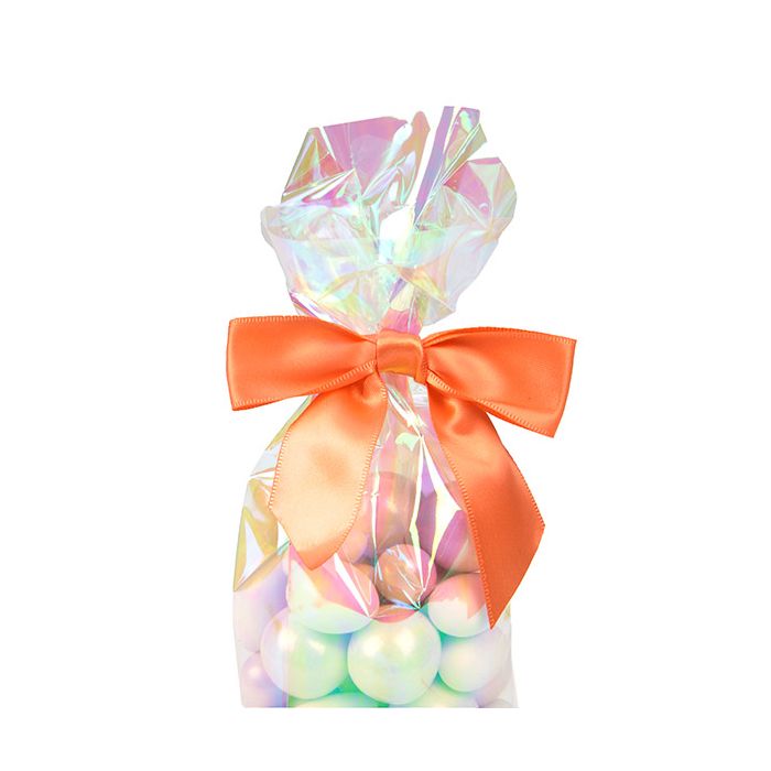 Noeuds pré-noués 8,9 cm Orange (25 pièces) [BOWOR]