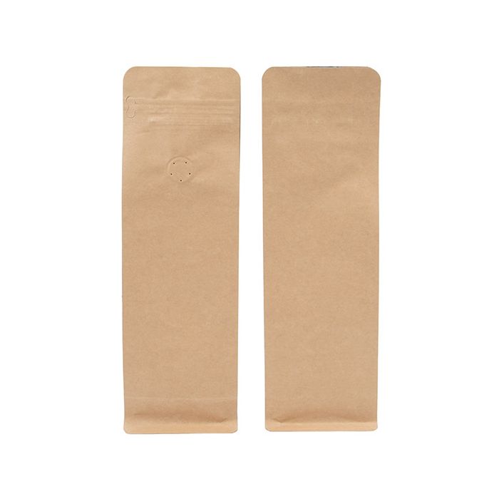Sachets à café Kraft à fond plat 7,9 x 6 x 26 cm (50 pièces) [BBC1K]