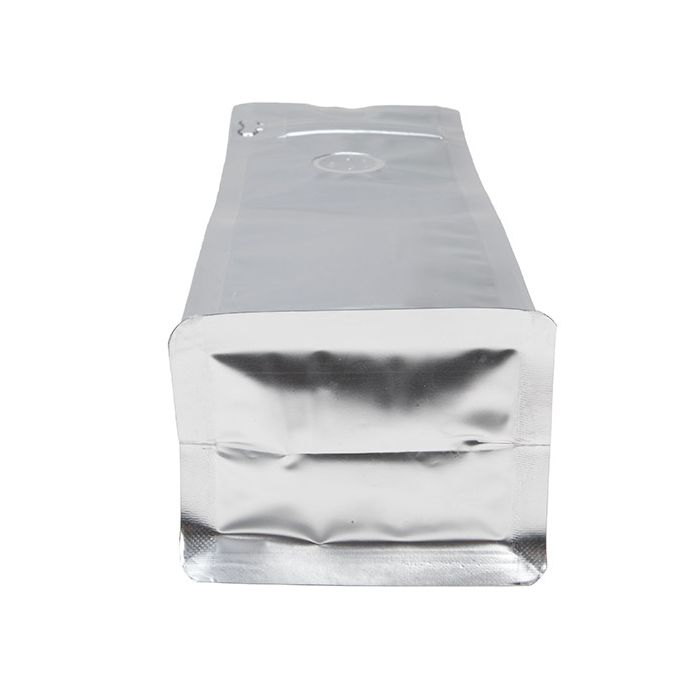 Koffie Zakken Met Ventiel Zilver 7,9x6x26cm (50 Stuks) [BBC1S]