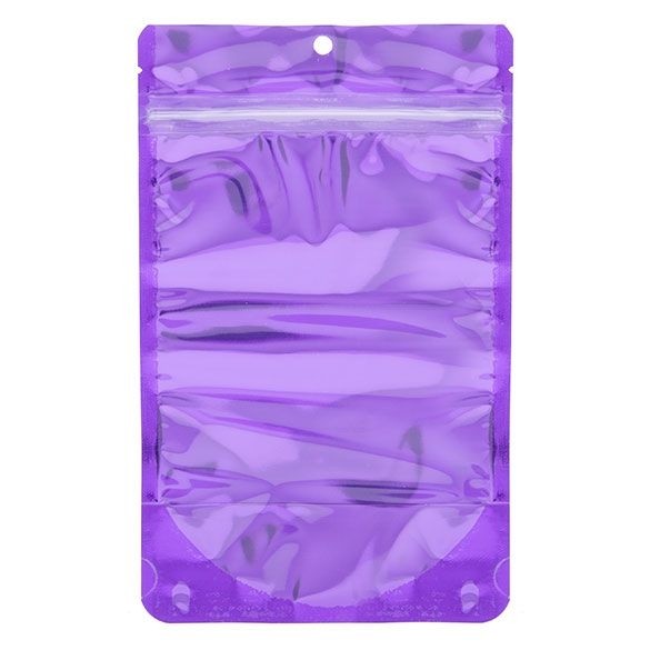 Doypack avec dos violet 13x7,9x20,6cm | 113g (100 pièces) [ZBGB3VL]