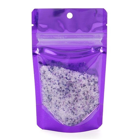 Doypack avec dos violet 8x5x13cm | 28g (100 pièces) [ZBGB1VL]