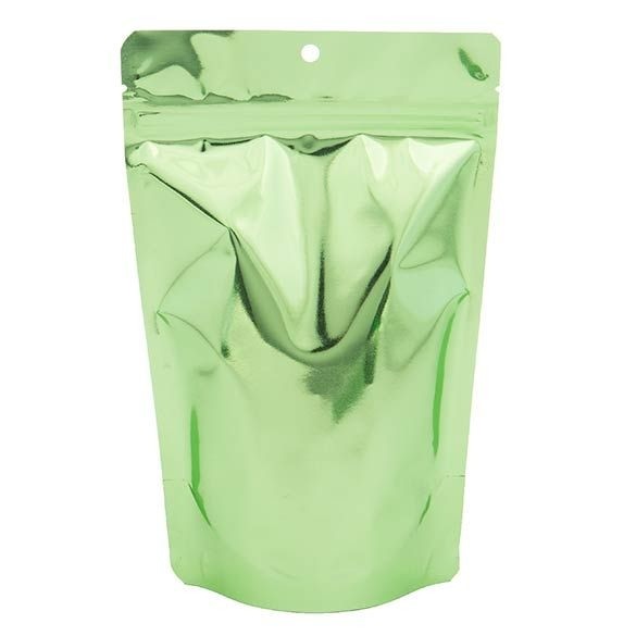 Stazakken Transparant/Groen 13x7,9x20,6cm | 57 gram (100 stuks) [ZBGB3GR]