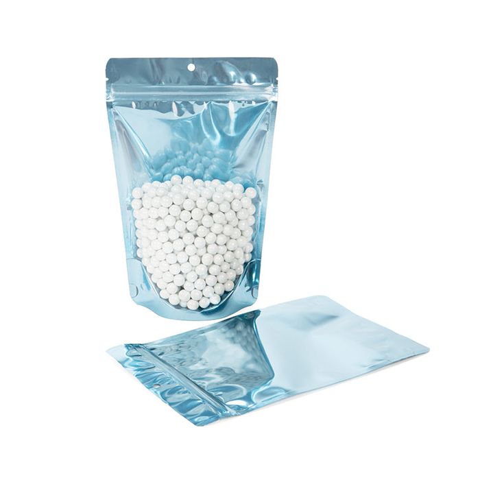 Brilliant Blue Stand Up Pouch  15 x 9 x 23 cm with Hang Hole (100 Pieces) [ZBGB7BL]