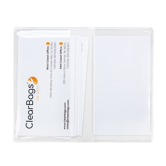 Vinyl visitekaartmapje 9,8x12,2cm (10 stuks) [VINBUS2]