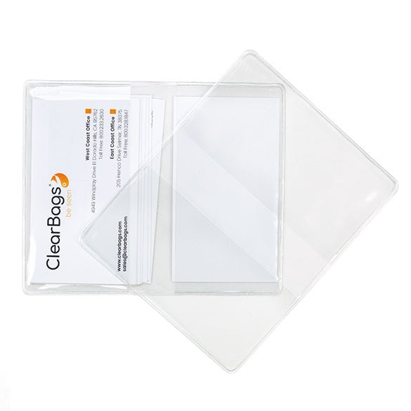 Vinyl visitekaartmapje 9,8x12,2cm (10 stuks) [VINBUS2]