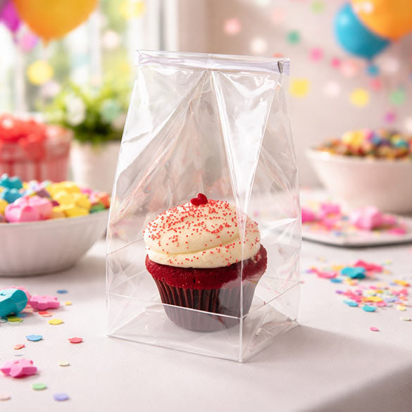 Sachets à Cupcake 10,2x10,2x22,9cm (100 pièces) [CBG1XL]