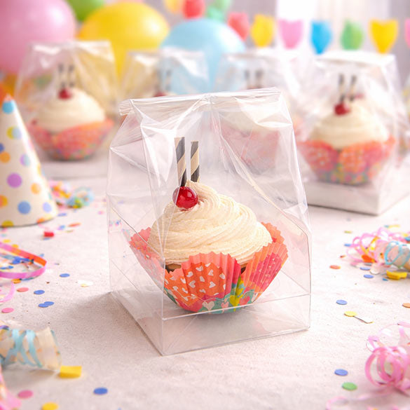 Cupcake Zakken voor Jumbo Cupcakes 10.2x10.2x22.8cm (100 Stuks) [CBG3]