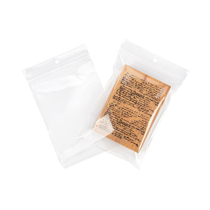 Sachet zip Avec trou rond 12,7x17,8 cm (100 pièces) [CEZ3R57]