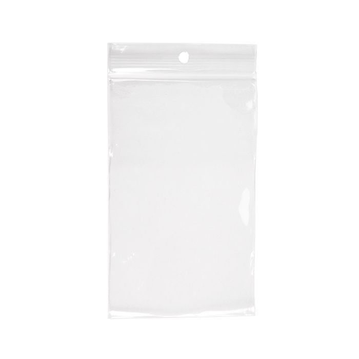 Sachet Zip Avec Trou Rond 7,6x12,7 cm (100 pièces) [CEZR35]
