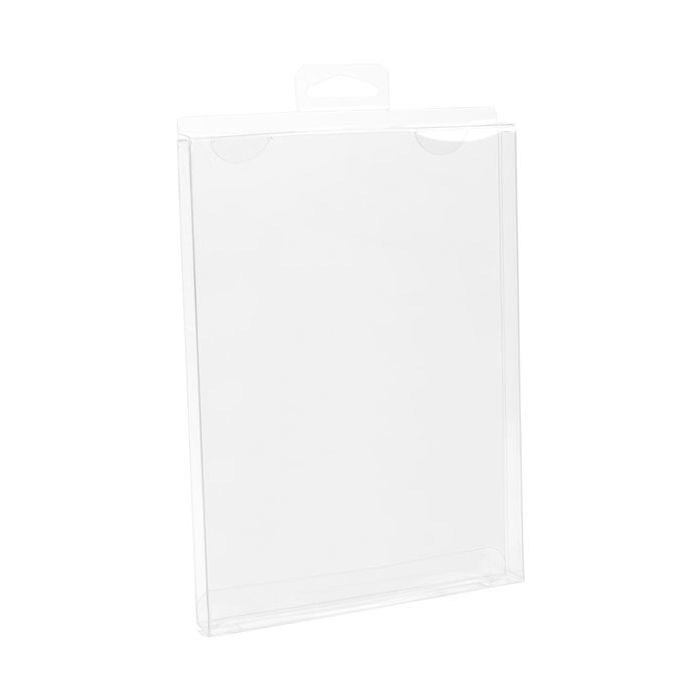 Plastiek Doosjes 13,7x1,6x18,8cm Kristalhelder met Hanger in het midden (25 stuks) [CHFB1]