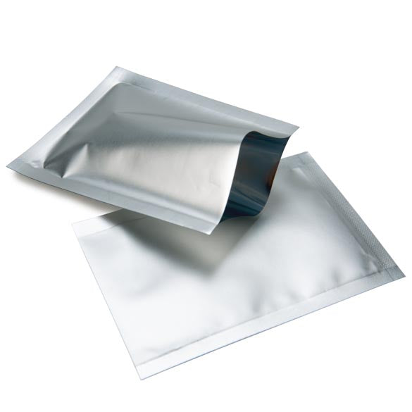 Plastiek Zakken Zilver 6,5x9cm Sealbaar permanente Sluiting (100 stuks) [CRB1S]