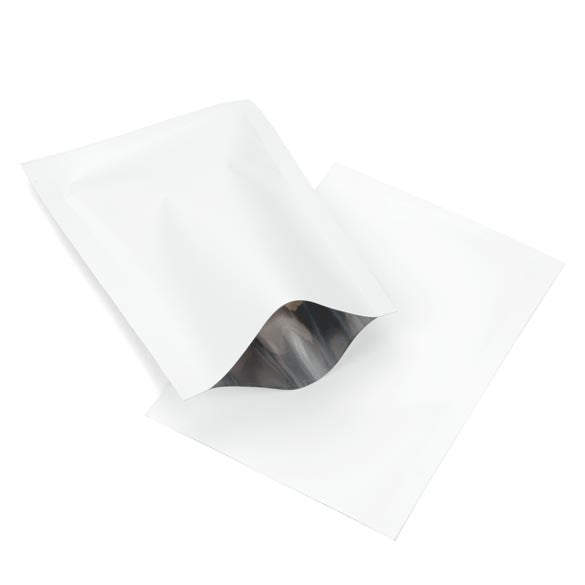 Sachet à usage unique blanc mat, 6.5x9 cm (100 pièces) [CRB1W]