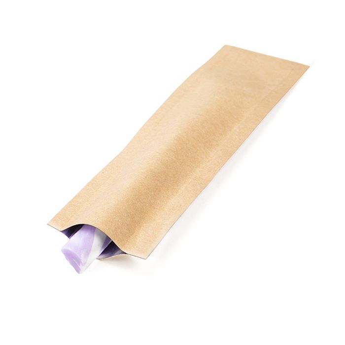 Kraft Single Use Child Resistant Bags  4 x 15 cm