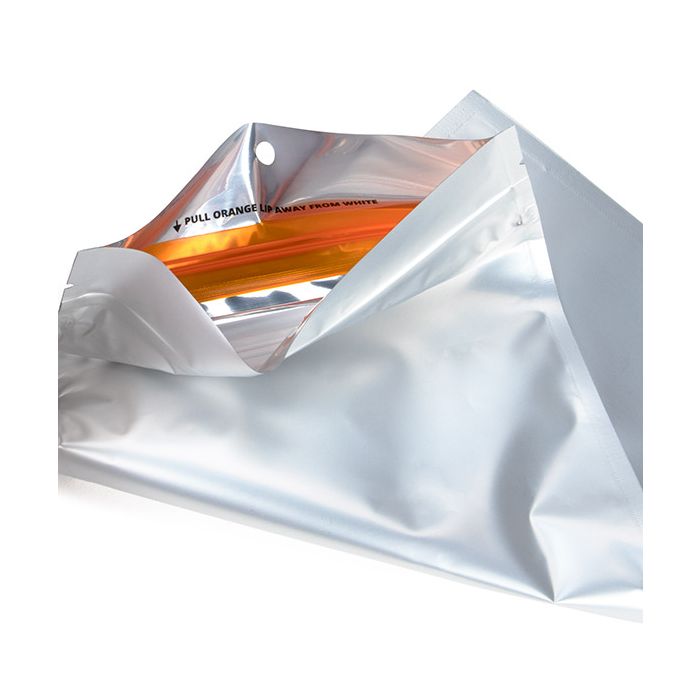 Sachets à fermeture éclair avec fermeture à glissière de sécurité enfant, couleur argent mat, 12,7x20,8 cm (100 pièces) [CRHZB6MS]