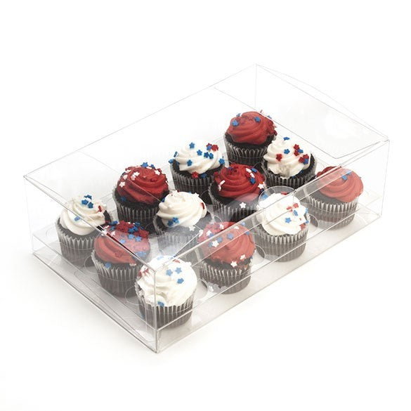 Boites à Cupcake pour une douzaine de minis cupcake 24,1x15,2x7,6cm (100 pièces) [CBS178]