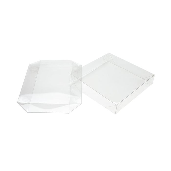 Couvercle pliant à transparence cristalline 13.2x2.5x13.5cm (25 Pièces) [BT357]