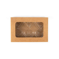 Kraft Artisan Candy Box Set, Heart Insert 7x2.1x10.3 cm