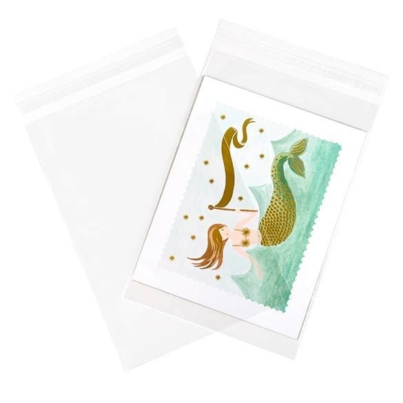 Plastic Bags 21.4x31.1cm Transparent Peel and Seal