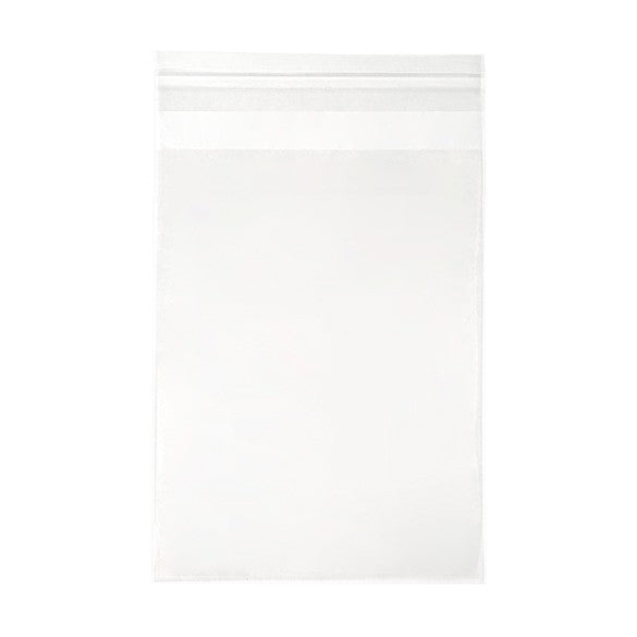 Sachet plastique à rabat avantageux transparence cristalline 12.5x16.7cm (250 pièces) [VL65]