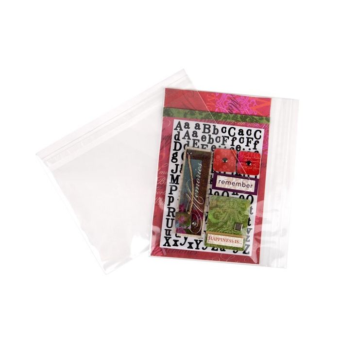 Plastic Bags 23.5x15.9cm Transparent Peel and Seal(250 pieces)