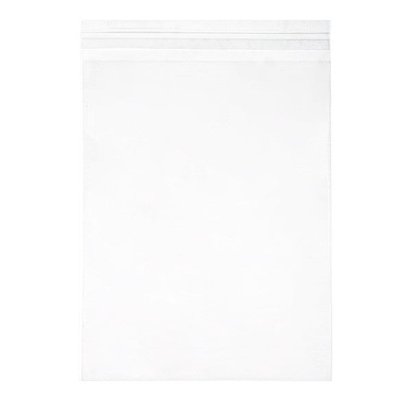 Sachet plastique à rabat avantageux transparence cristalline 22.2x28.1cm (250 pièces) [VL811S]