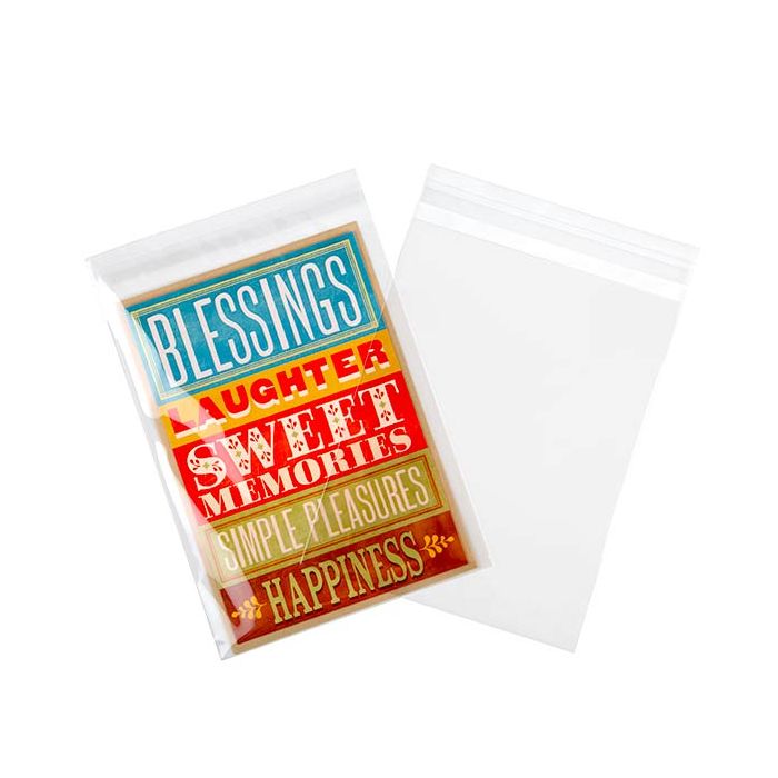 Plastic Bags 16.4x21cm Transparent Peel and Seal(250 pieces)