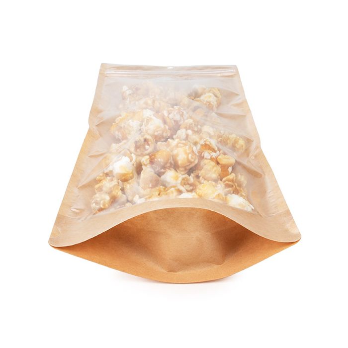 Doypack Kraft 14x6x38.1cm (100 pièces) [ZBGKC2N]