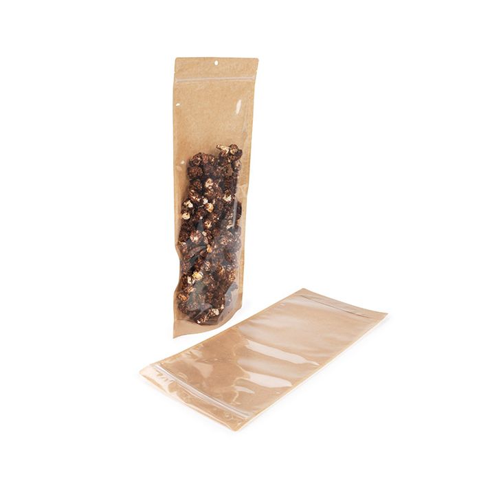 Doypack Kraft 17.8x6x43.2cm (100 pièces) [ZBGKC3N]