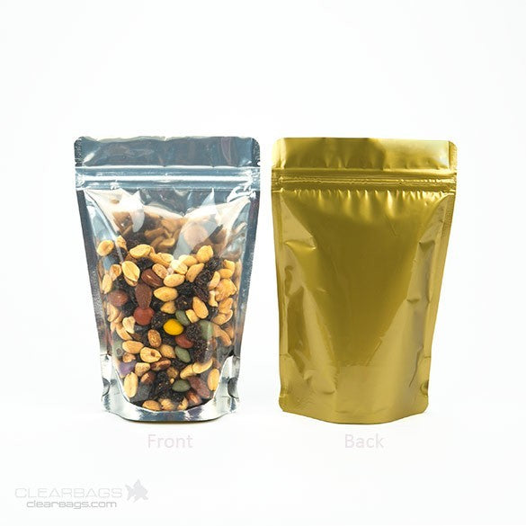 Doypack avec le dos doré 11.9x7.6x18.4cm | 114g (100 pièces) [ZBGG46]