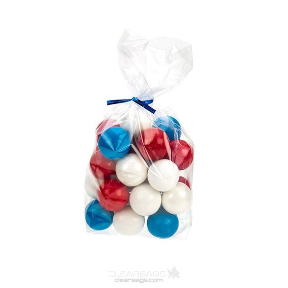 Sac à soufflet transparence cristalline 7.6x5.1x22.9cm (100 pièces) [GB11]