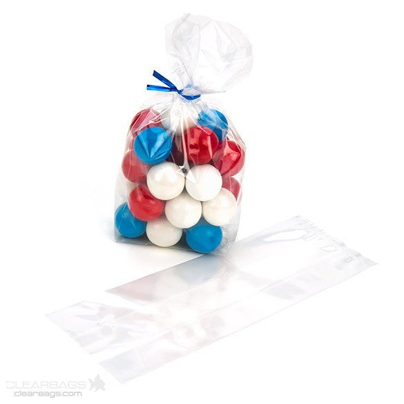 Sac à soufflet transparence cristalline 7.6x5.1x22.9cm (100 pièces) [GB11]