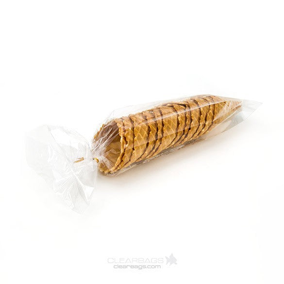 Plastiek Zakken 7,6x5,1x45,7cm met zijvouw (100 stuks) [GB13]