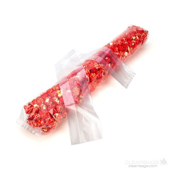 Plastiek Zakken 7,6x5,1x61cm met zijvouw (100 stuks) [GB14]