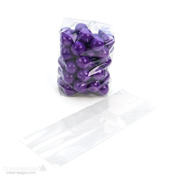 Sac à soufflet transparence cristalline 8.9x5.7x24.8cm (100 pièces) [GB25]