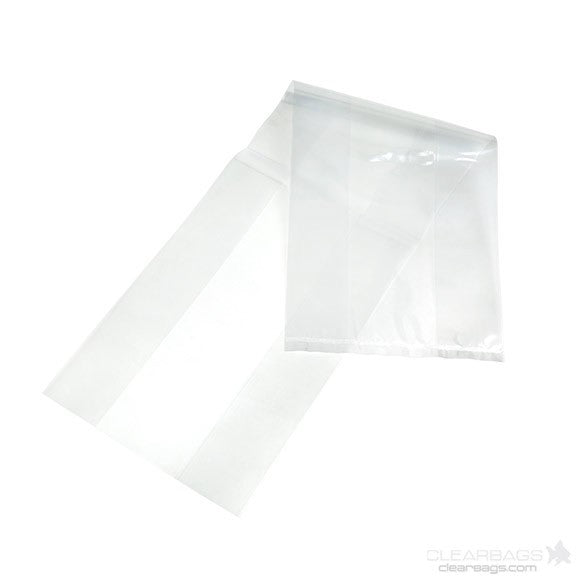 Plastiek Zakken 12,7x7,6x45,7cm met zijvouw (100 stuks) [GB7]
