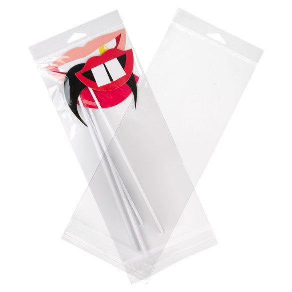 Sachet à trou de suspension refermable à transparence cristalline 13.5x30.5cm (100 pièces) [HB512]