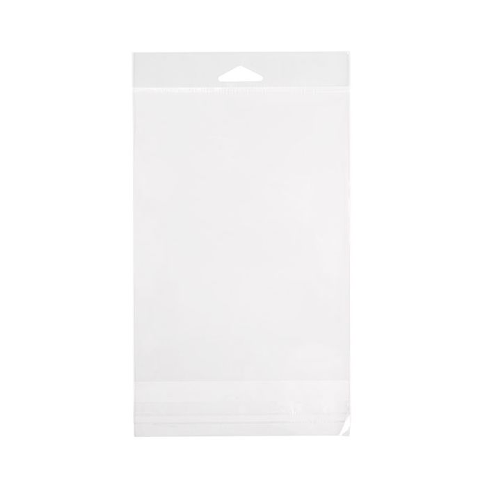 Sachet à trou de suspension refermable à transparence cristalline 14.3x19.1cm (100 pièces) [HB57]