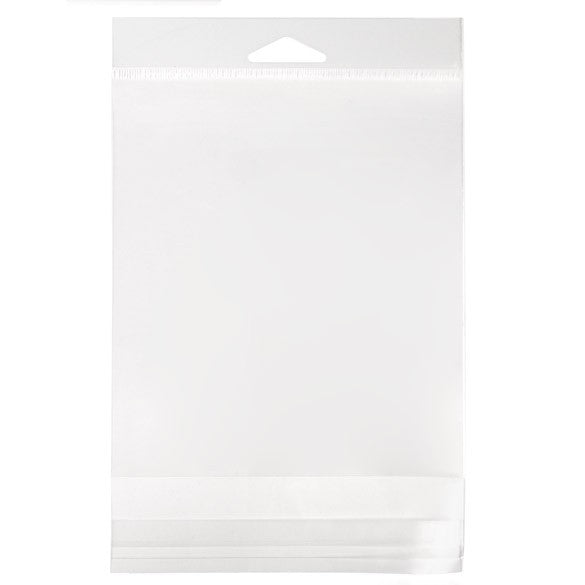 Headerbags 13,8x13,3cm hersluitbaar en Kristalhelder (100 stuks) [HB5X5]