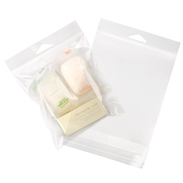 Headerbags 13,8x13,3cm hersluitbaar en Kristalhelder (100 stuks) [HB5X5]
