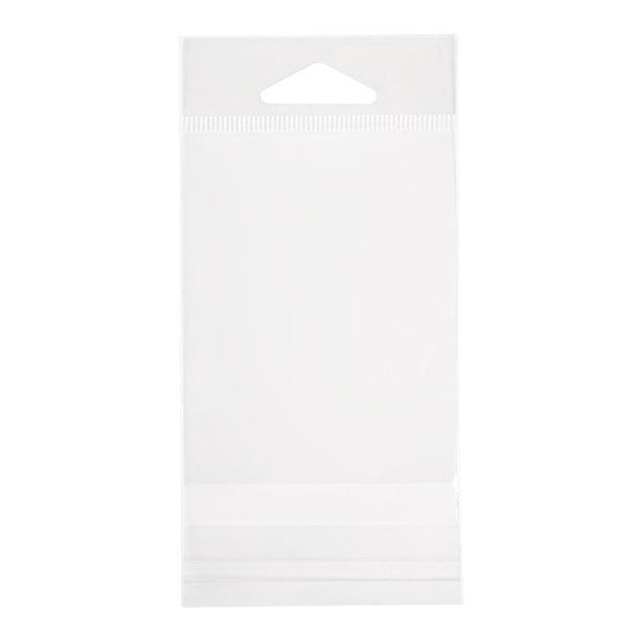 Sachet à trou de suspension refermable à transparence cristalline 7x8.9cm (100 pièces) [HB23]