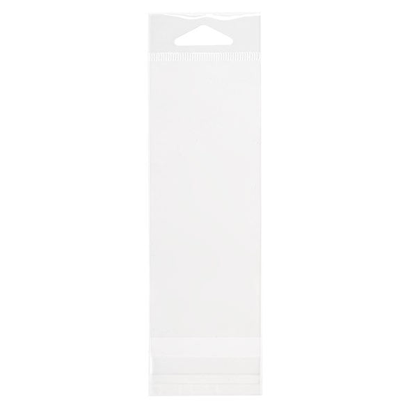 Headerbags 5,6x14cm hersluitbaar en Kristalhelder (100 stuks) [HB25]