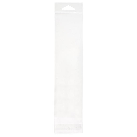 Headerbags 6,2x23,3cm hersluitbaar en Kristalhelder (100 stuks) [HB29]