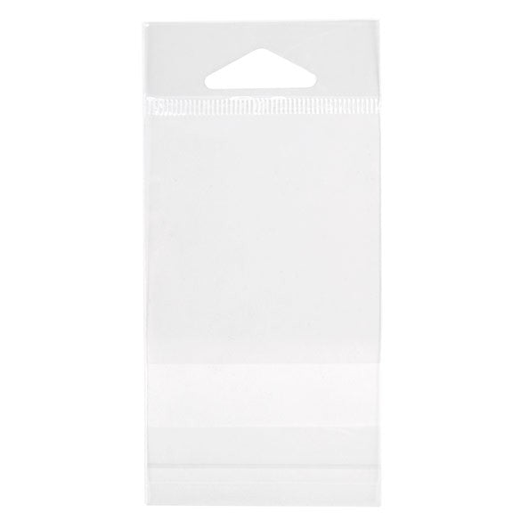 Headerbags 6,4x6,7cm hersluitbaar en Kristalhelder (100 stuks) [HB2X2]
