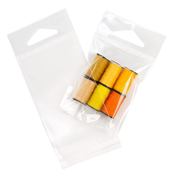 Headerbags 5,7x7,6cm hersluitbaar en Kristalhelder (100 stuks) [HB2X3S]