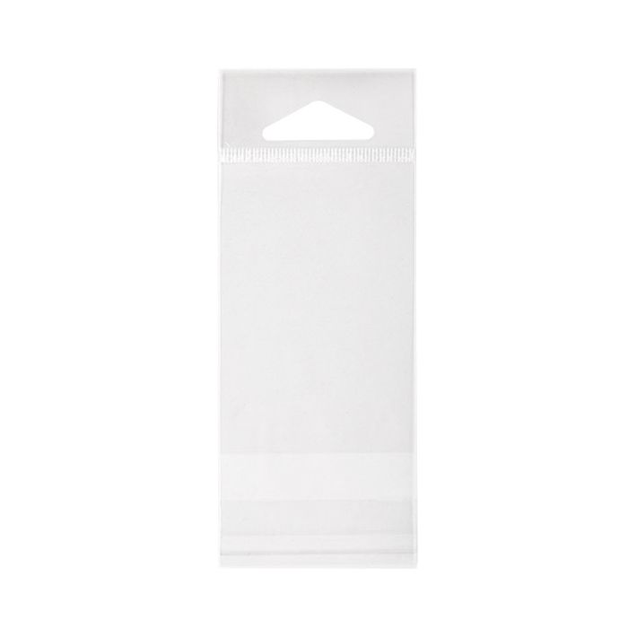 Sachet refermable à trou de suspension euro et transparence cristalline 5.1x7.6cm (500 pièces) [J7]