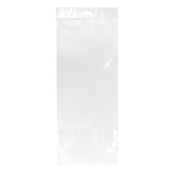 Headerbags 12,2x25,4cm met beschermende sluiting (100 stuks) [HB49XPC]
