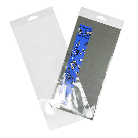 Headerbags 12,2x25,4cm met beschermende sluiting (100 stuks) [HB49XPC]