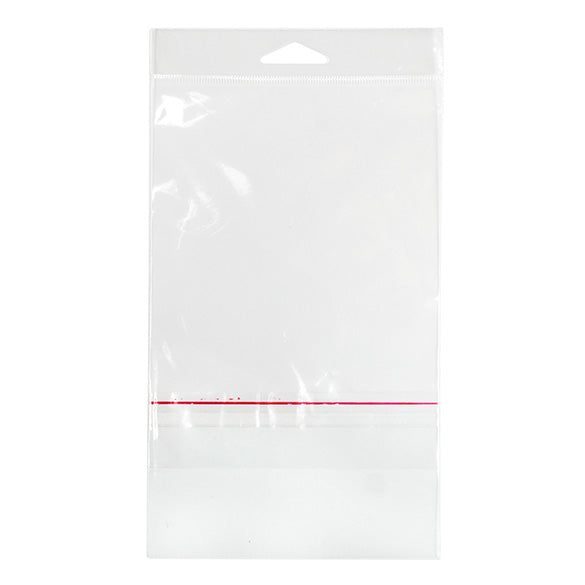 Sachet à trou de suspension refermable avec fermeture sécurisée 12.5x16.7cm (100 pièces) [HB65PC]