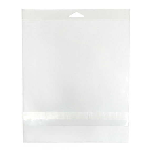 Sachet à trou de suspension refermable à transparence cristalline Fermeture sécurisée 21x20.5cm (100 pièces) [HB88SPC]